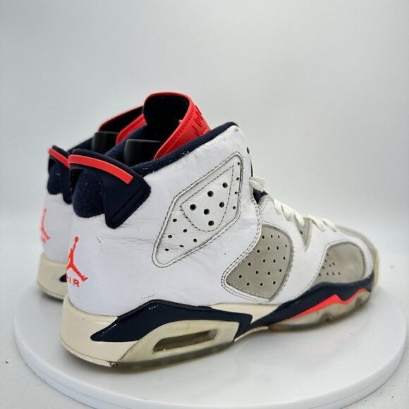 Nike Air Jordan VI 6 Retro Youth Size 6Y 384665-104 Tinker White Infrared Shoes - Picture 5 of 14